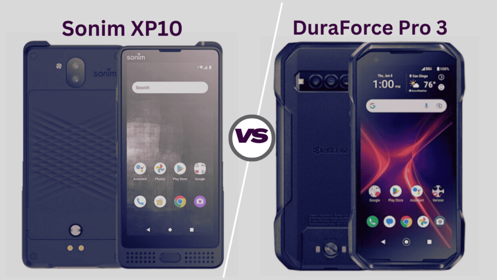 Sonim XP10 5G vs. Kyocera DuraForce Pro 3